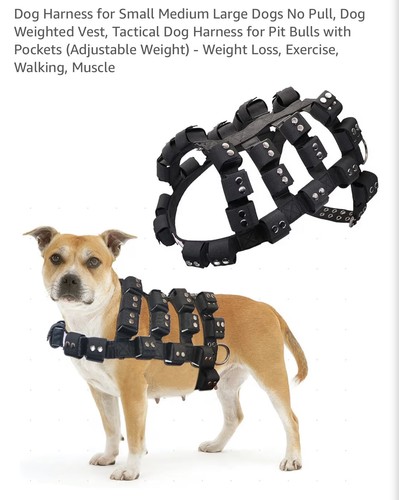 Dog harness weighted vest - weighted,